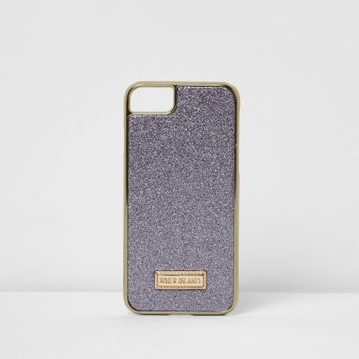 Purple glitter iPhone 6/7 case